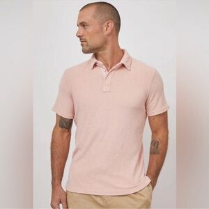 Rails Men’s Rhen Dusty Rose Terry Cloth Polo
